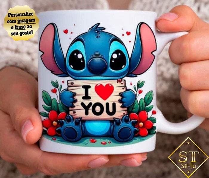 Taza Stitch Te Amo